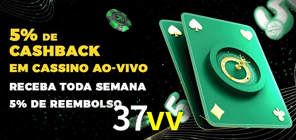 Promoções do cassino ao Vivo 37vv